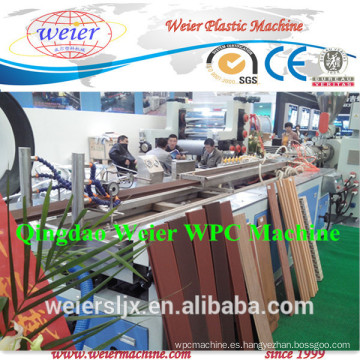 wood plastic composite extruder machine manufacturing; wpc floor whole production line